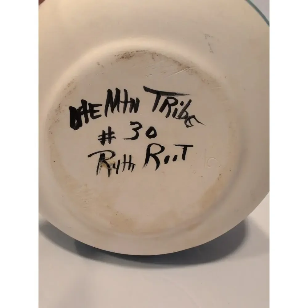Vintage Ute Mountain Colorado‎ Native American Tribal Pottery Pitcher Signed